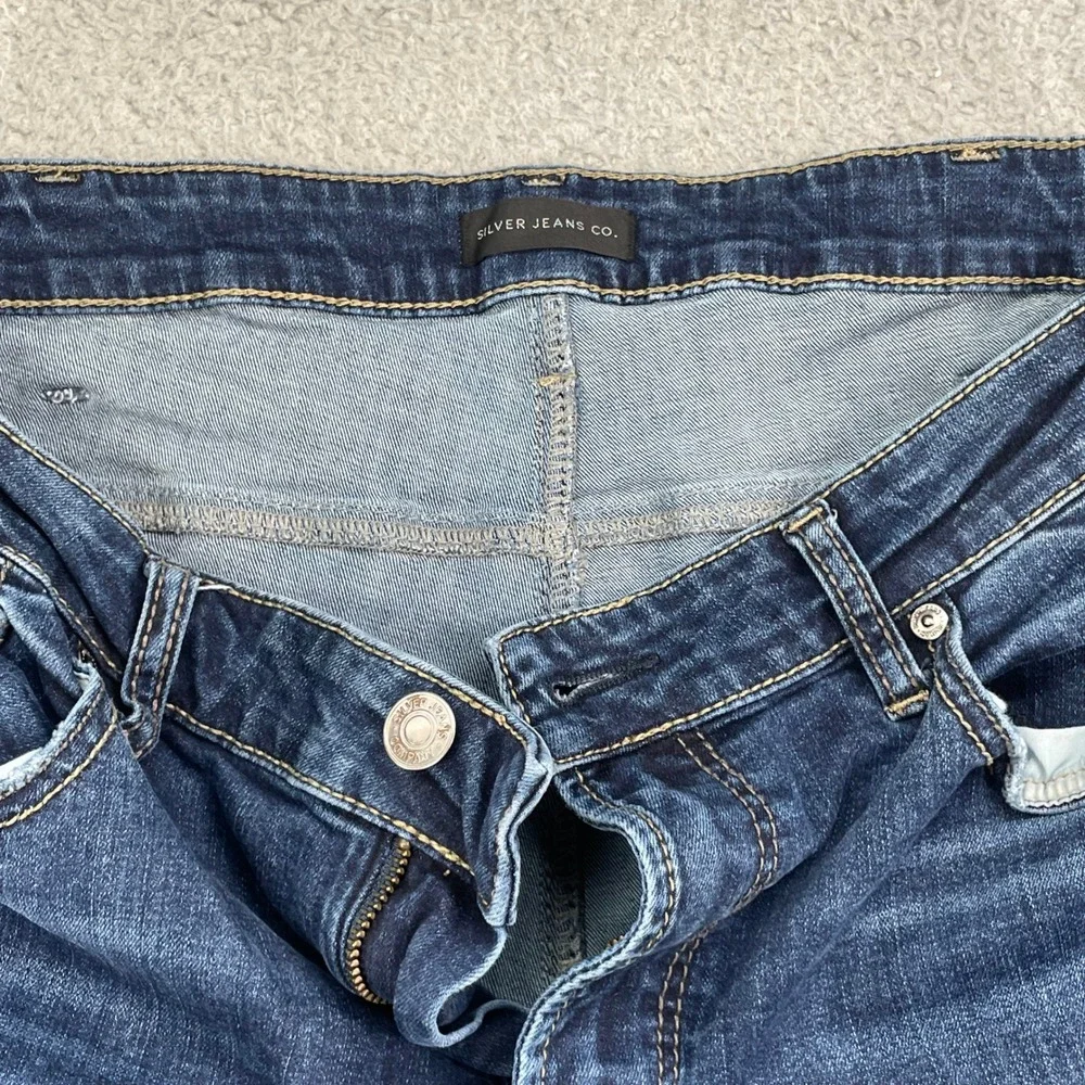 Silver Jeans Allan Jeans‎ Mens 36X31 Dark Wash Denim Casual Preppy Y2K Academia